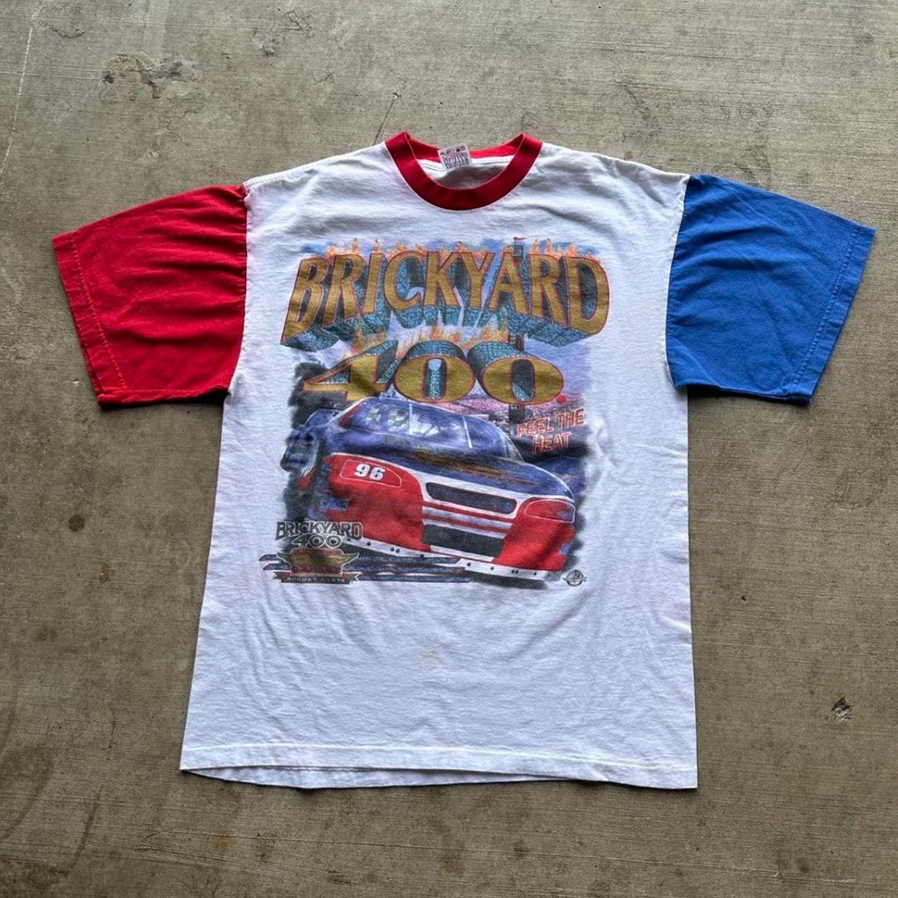 Vintage 90's Brickyard 400 NASCAR Racing Graphic Tee